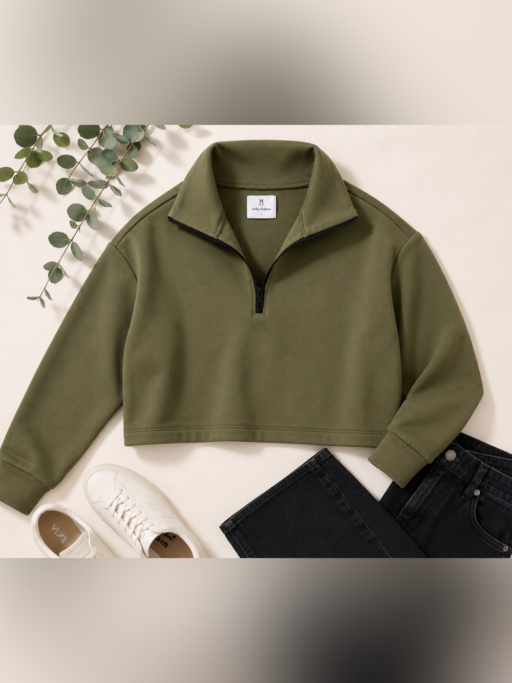 Dudley Stephens Dunning Quarter-Zip Pullover
Power Stretch Army Green | Large